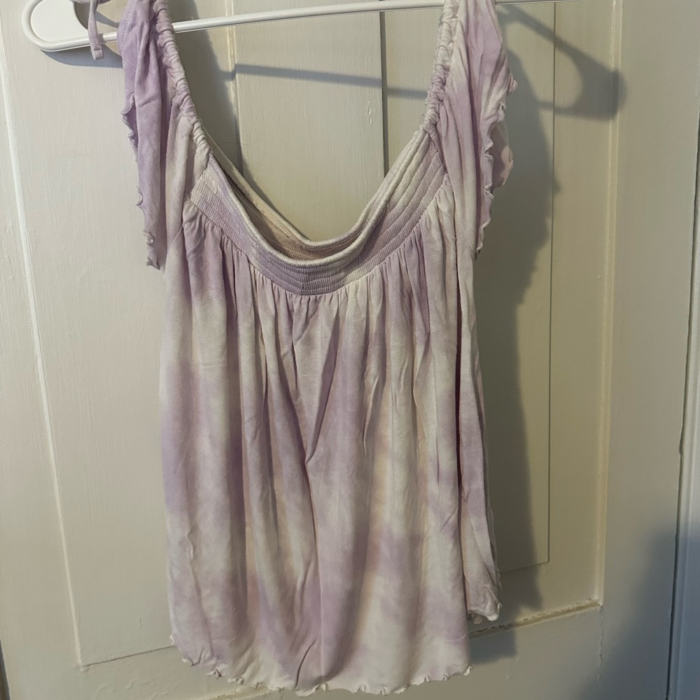 Lavender Tie-Dye Women's Top